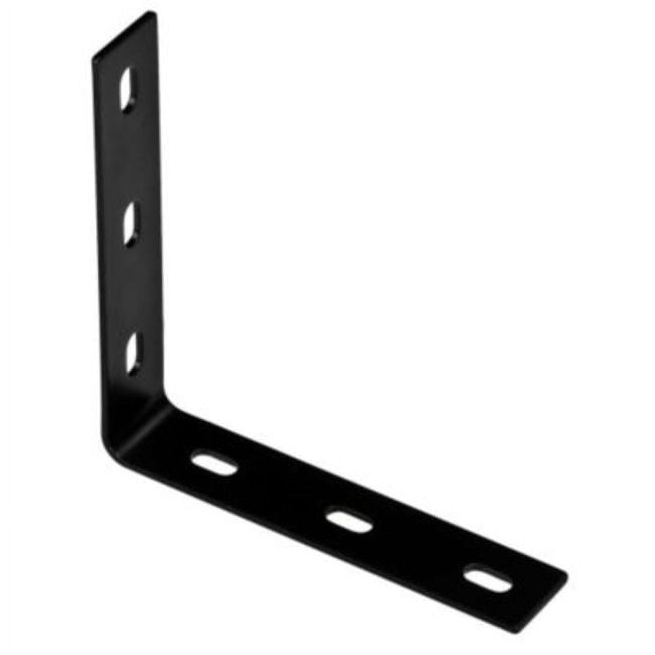 Black Steel Corner Braces with 6 Mounting Holes