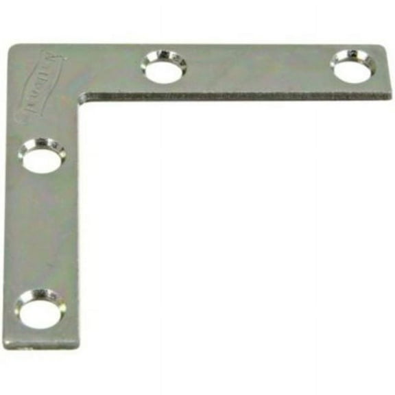 National Hardware V117 Series N113-845 Corner Brace, 2 in L, 3/8 in W, 2 in H, Steel, Zinc, 0.07 Thick Material