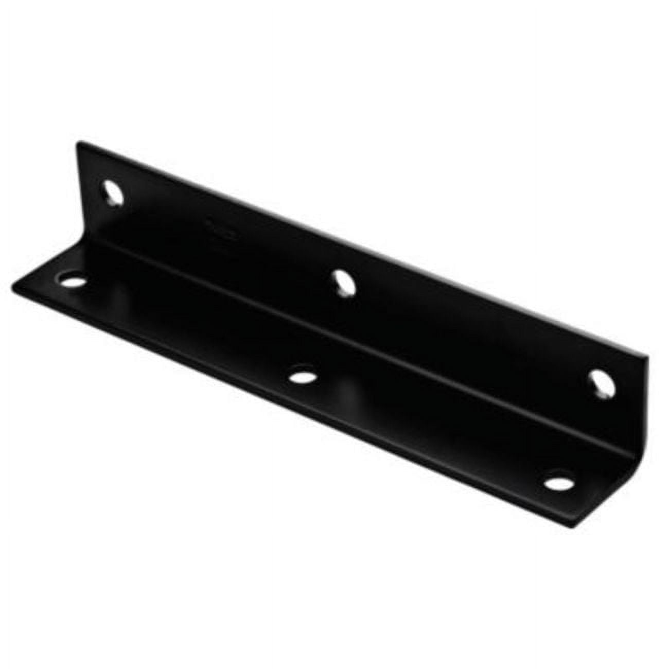 Black Powder Coated Wide Corner Brace with 6 Holes