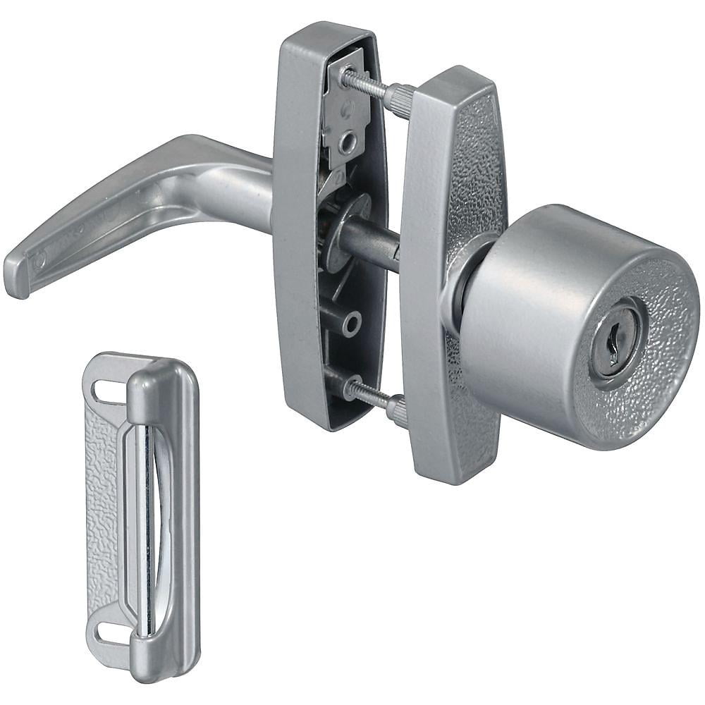 Silver Universal Keyed Knob Latch for Doors