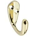 thumbnail image 1 of National Hardware V162 N199-182 Cloth Hook, 35 lb, 1-Hook, Zinc, Brass, 1 of 6