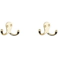 thumbnail image 1 of National Hardware N199-224 V163 Double Clothes Hooks in Brass, 2 pack, 1 of 7