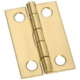 thumbnail image 1 of National Hardware - V1801 1-1/2" x 1" Hinge 2/pk - Polished Brass, 1 of 4