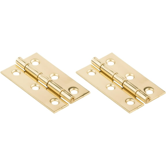National Hardware - V1801 2" x 1-3/16" Hinge 2/pk - Polished Brass