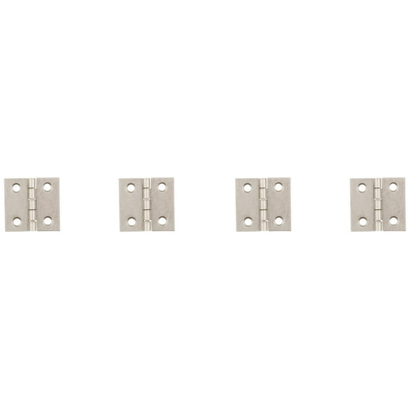 National Hardware - V1802 1" Hinge 4/pk - Satin Nickel