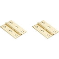 thumbnail image 1 of National Hardware - V1802 2-1/2" x 1-3/4" Hinge 2/pk - Polished Brass, 1 of 4