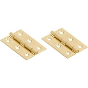 National Hardware - V1802 2" x 1-3/8" Hinge 2/pk - Polished Brass