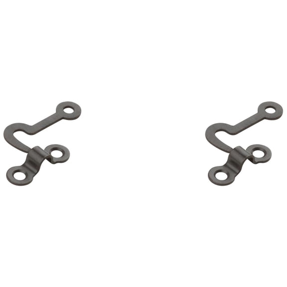National Hardware - V1841 Hooks and Staples 2/pk - Oil-Rubbed Bronze