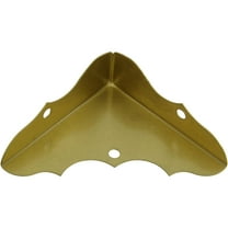 National Hardware - V1851 5/8" x 1-3/4" Decorative Corner 4/pk - Polished Brass