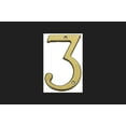 thumbnail image 1 of National Hardware V1902 Series N207-191 House Number Character 3 3-1/2 in W x 6 in H Character Brass Character, 1 of 3