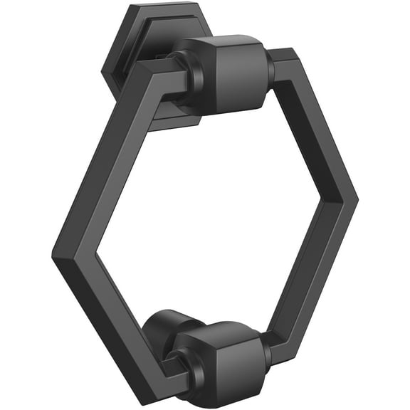 National Hardware - V1918 Powell Door Knocker - Matte Black