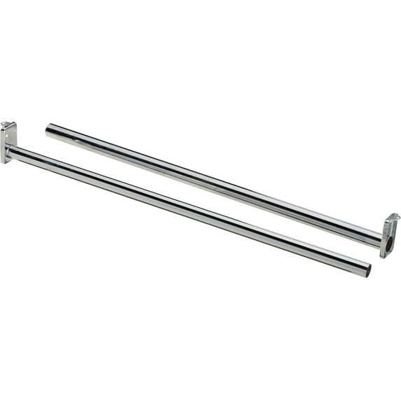 National Hardware - V209 18" - 30" Adjustable Closet Rod - Bright Zinc