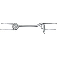 National Hardware V2102 Series N122-200 Gate Hook, Steel, Zinc, 1/PK