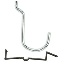 National Hardware N180-024 Peg Hook, 1 in, 1/8, 1/4 in Opening, Steel, Zinc