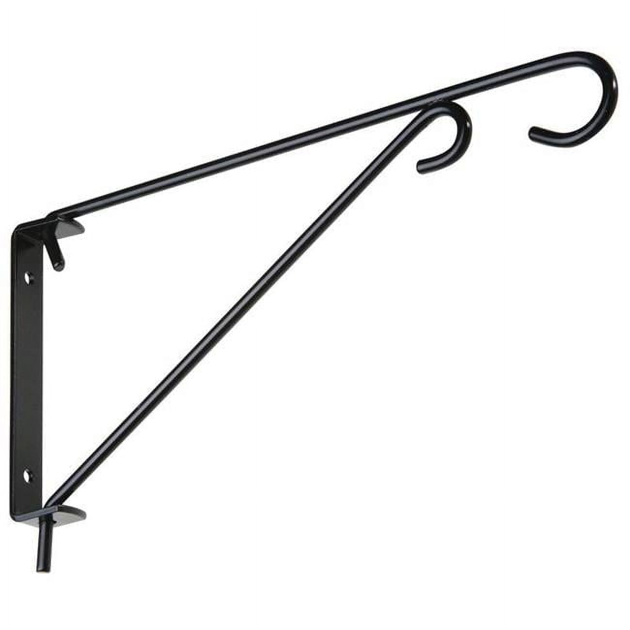Black Steel 9" Swivel Bracket for Hanging Plants and Feeders