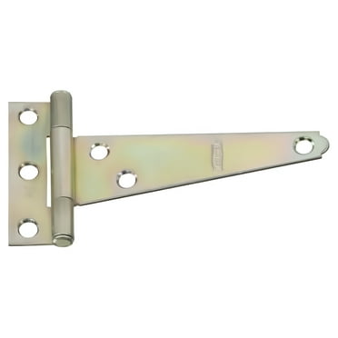 National Hardware V284 4" Zinc Plated Light T-Hinge with No Screws