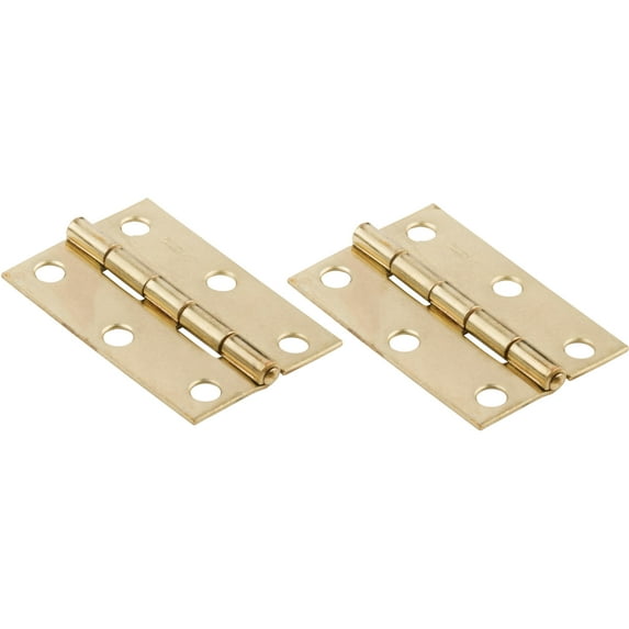 National Hardware - V518 2-1/2" Hinge NRP 2/pk - Polished Brass