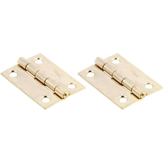 National Hardware - V518 2"Hinge NRP 2/pk - Polished Brass