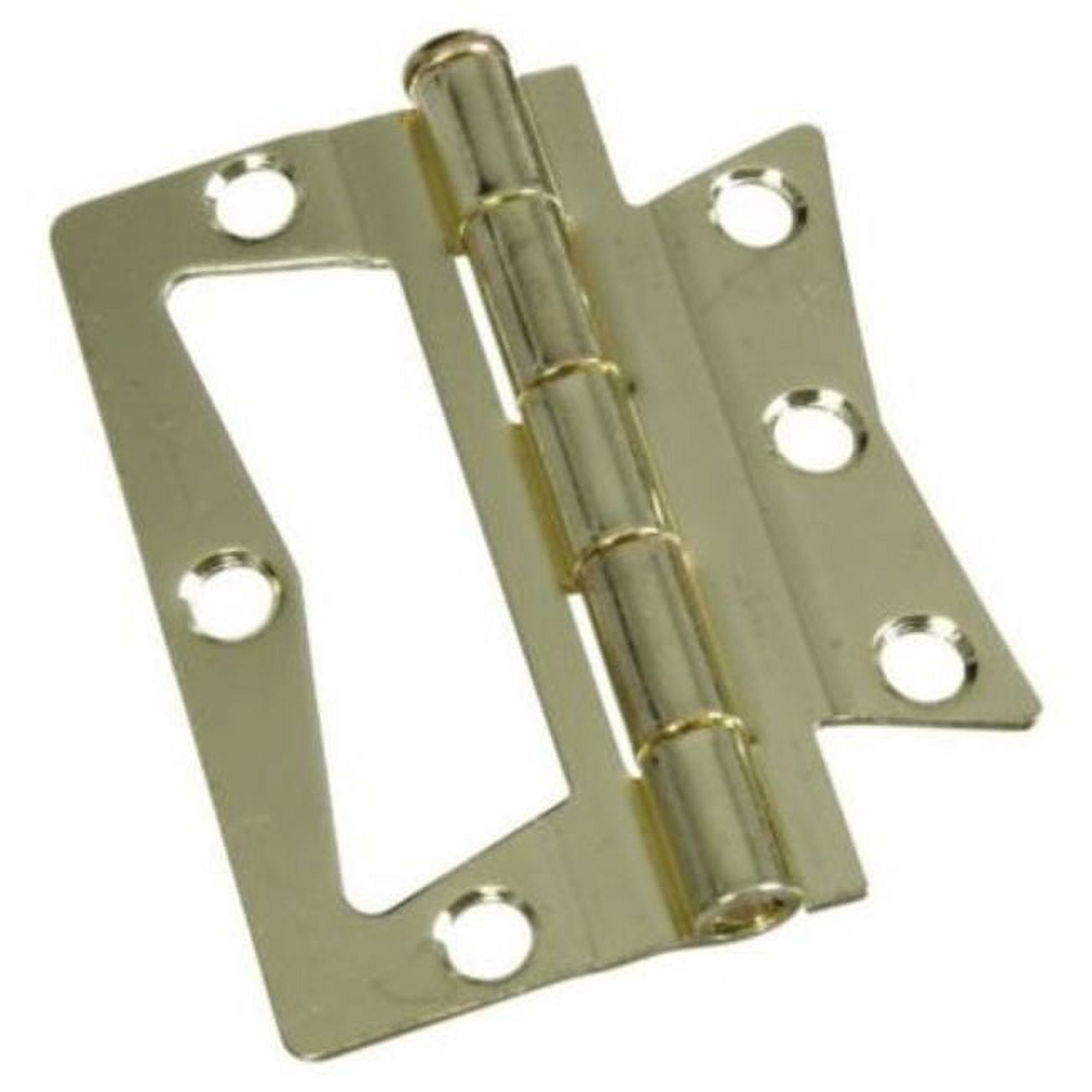 Brass Surface-Mounted Cabinet Hinges, 3 Inch, 2 Pack