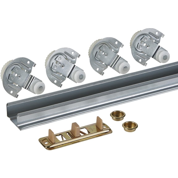 National Hardware - V770 48" By-Pass Door Hardware Set with Dial Action Hanger