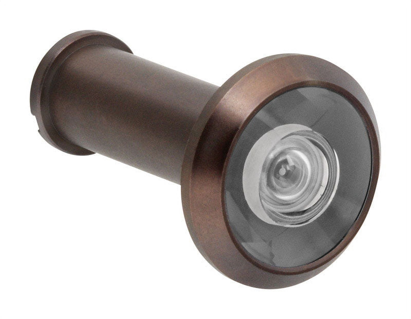 National Hardware V805 Series 336115 Door Viewer 200 deg Viewing Angle 1-3/8 to 2 in Thick Door Brass Antique Bronze