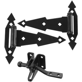 National Hardware - V845 Gate Hinges - 2 Hinges and 1 Latch Per Pack