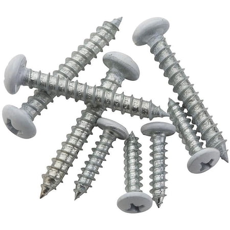 National Hardware V8601 Shelf Bracket Screws, White, 1.5-in., 8ea