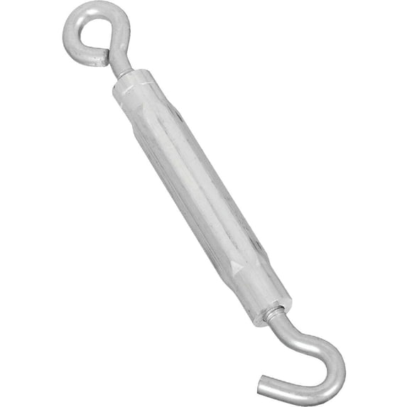 National Hardware 3/16 In. x 5-1/2 In. Zinc Hook & Eye Turnbuckle Pack of 10