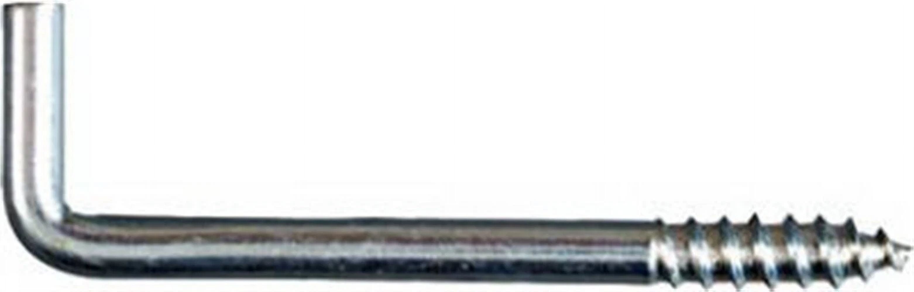 National Hardware Zinc-Plated Silver Steel Square Bend Hook 5Lb (5-Pack)