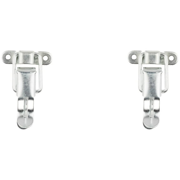 National Hardware Zinc-Plated Steel Lockable Drawer Catch, 1.65 in x 2.59 in, Latch and Catch Type, 2 Pack