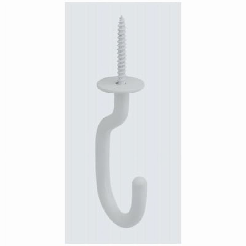 National Hardware's 3 11/32" White Modern Ceiling J Hook is designed t