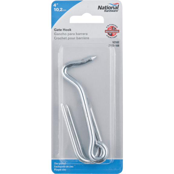 National Heavy Gate Hook With Staple - Single Pack Residential Use, Standard Application