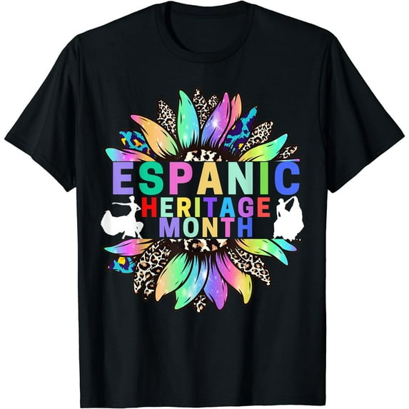 National Hispanic Heritage Month Latin Colorful Sunflower T-Shirt