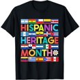 thumbnail image 1 of National Hispanic Heritage Month Mes de la Herencia Hispana T-Shirt, 1 of 3