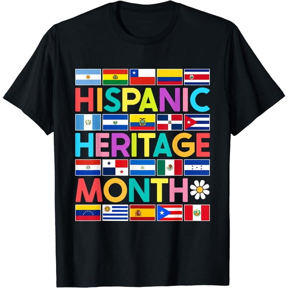 National Hispanic Heritage Month Mes de la Herencia Hispana T-Shirt