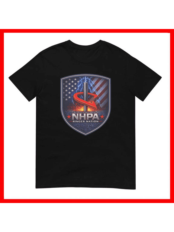National Horseshoe Pitchers NHPA Ringer Nation Unisex T-Shirt Size S-5XL