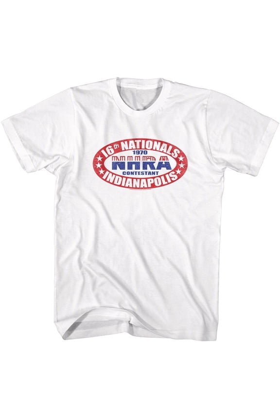 National Hot Rod Association NHRA 16Th Nationals White Adult T-Shirt