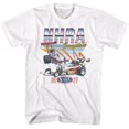 thumbnail image 1 of National Hot Rod Association NHRA Zoomy Dragsters White Adult T-Shirt, 1 of 2