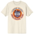 thumbnail image 1 of National Hot Rod Association U.S. Drag Racing Circle Logo Adult Natural Crew Neck Short Sleeve T-shirt -XL, 1 of 7