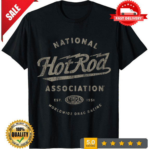 National Hotrod Association NHRA Est 1951 World Wide Drag Racing Men's T Shirt, ULTRA LIMITED-TH69459