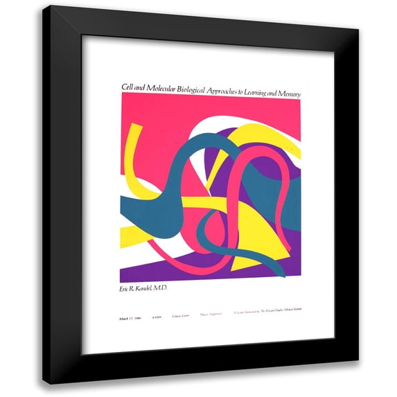 National Institutes of Health 14x18 Black Modern Framed Museum Art Print Titled - Cell and Molecular Biological Approaches to Learning and Memory (1986)