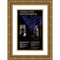 thumbnail image 1 of National Institutes of Health 17x24 Gold Ornate Framed and Double Matted Museum Art Print Titled - Consulting Appointments, 1 of 4