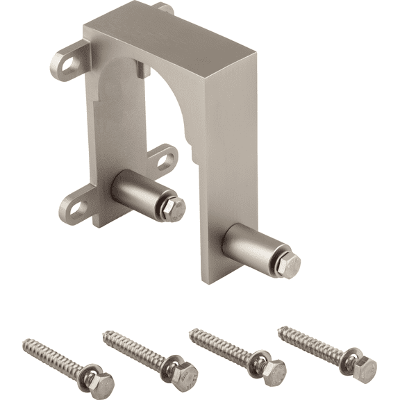 National Interior Barn Door Bypass Bracket - Pack of 12 Standard Mounting Hardware, Drop-In Replacement