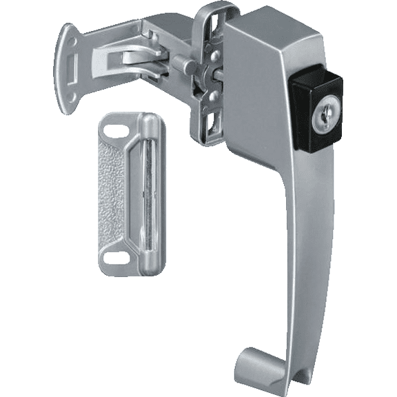 National Keyed Push Button Latch - Single Pack Standard Mounting Hardware, Drop-In Replacement