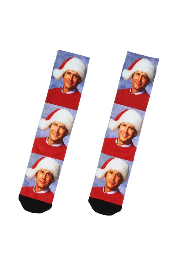 National Lampoon Christmas Vacation Clark Expressions Sublimated Crew Socks