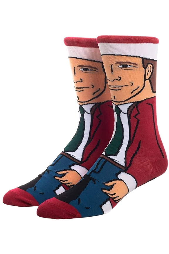 National Lampoon Christmas Vacation Clark Griswold Character Sublimated 360 Crew Socks