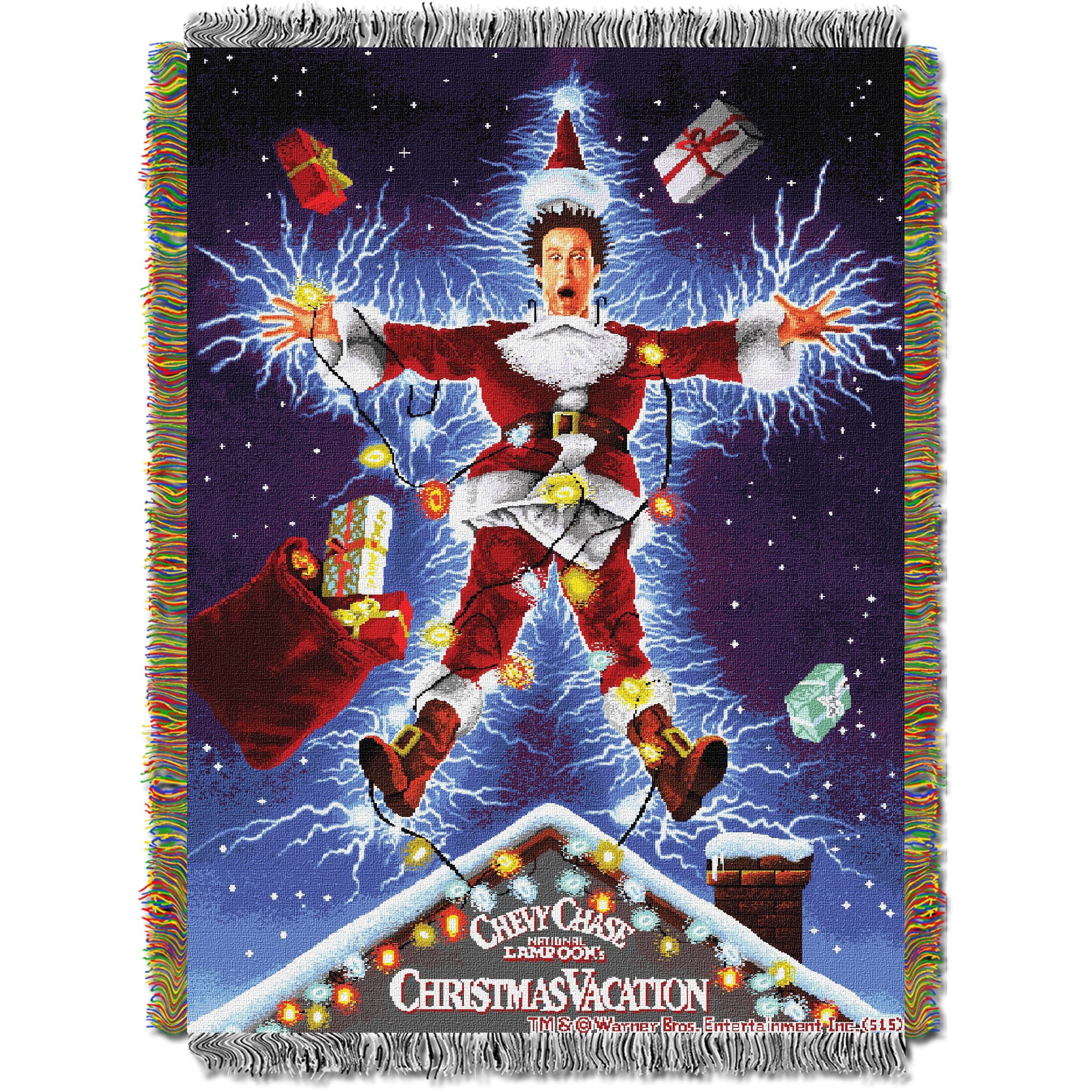Shocking Chevy Christmas Vacation Woven Tapestry Throw Blanket, 48 x 60 inches