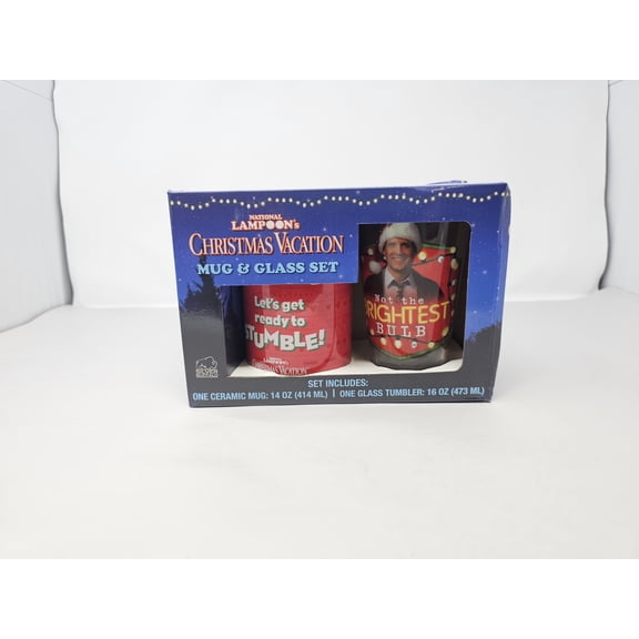 National Lampoon's Christmas Vacation 14 oz Mug and 16oz Glass set
