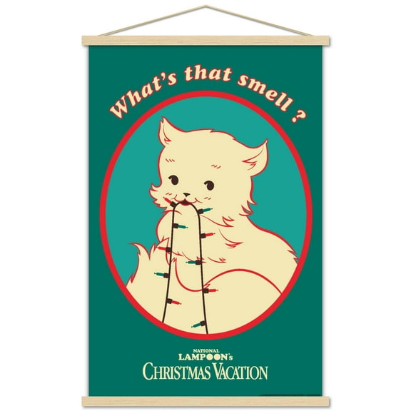 National Lampoon's Christmas Vacation - Cat Wall Poster with Magnetic Frame, 22.375" x 34"