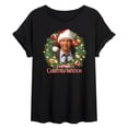 thumbnail image 1 of National Lampoon's Christmas Vacation - Clark Holiday Wreath - Juniors Ideal Flowy Muscle T-Shirt, 1 of 5